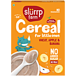 Slurrp Farm Instant Cereal - Wheat, Apple & Banana, No Added Sugar & Milk 300 g