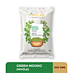 Popular Essentials Green Moong - Whole 500 g