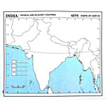Creative Space India Physical Map 10 pcs