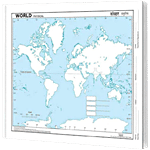 Creative Space World Political Map 10 pcs