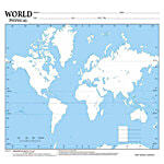 Creative Space World Physical Map 10 pcs