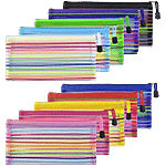 Creative Space Zipper Pouches A6 Mesh Pouch Pen Pouch For Cosmetics, Office, School Use 1 pcs