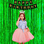 Creative Space Happy Birthday Banner Black & Golden 1 pc