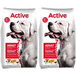 Active Dry Dog Food - With Chicken & Vegetables, Adult 3 kg (Buy 1 Get 1 Free)