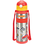 Pratap Water Bottle Steel, Quick Sip, Red 600 ml 