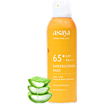 Asaya Sunscreen Spray SPF 65+ PA+++ with Aloe Vera Extract, No White-Cast 150 ml