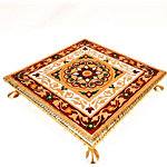 Divine Art Pooja Churang Chowki - For Temple, 30.48 x 30.48 cm 1 pc