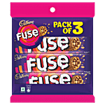 Cadbury Fuse Peanut & Caramel Filled Chocolate Bar Kitted Pack 129 g (3 Units x 43 g each)