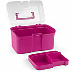Signoraware Be Ready BPA Free Plastic Multipurpose Large Vanity Storage Box - Magenta 1 L