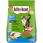 Kitekat Adult 1+ Years Dry Cat Food - Ocean Fish Flavour 370 g Pouch