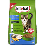Kitekat Adult 1+ Years Dry Cat Food - Ocean Fish Flavour 1 kg Pouch