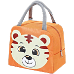 JBG Home Store Kids Lunch Bag - Aluminum Foil Insulated, Leak Proof, Tiger Print, Orange 1 pc