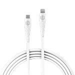 Nu Republic Type C To 8 Pin Blaze Stellar Fast Charging Lightning Cable - 1 m, For Apple Devices, White 1 pc 