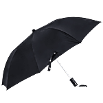 bb home 2 Fold Auto-Open Umbrella - With Fabric Cover, Black, UV Protection Coating, Large 1 pc