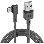 Portronics Konnect L POR-1081 Type-C Cable With Charge & Sync Function - 1.2 m, Grey 1 pc 