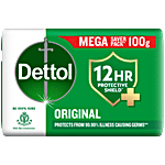 Dettol Original Bathing Soap Bar With 12 HR protective shield 100 g