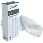 Jockey HK01 Super Combed Cotton Handkerchief With Stay Fresh Properties - White 3 pcs (Free Size)