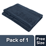 Jockey T101 Cotton Terry Ultrasoft & Durable Solid Bath Towel - Navy 1 pc (Free Size)