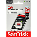 Sandisk Ultra 64GB MicroSDXC Memory Card - UHS-I, 140MB/s R 1 pc SDSQUAB-064G-GN6MN