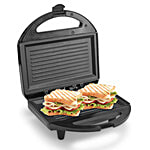 Lifelong Sandwich Griller - Classic Pro, 750 W, 4 Slice Non-Stick Fixed Plates, LLSM120G, Black 1 pc 