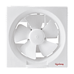 Lifelong 25 Cm Exhaust Fan - Strong Air Suction, For Kitchen/Bathroom, Rust Proof Body, Dust Protection Shutters, LLEF10, White 1 pc