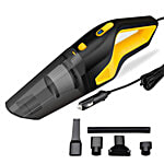 Lifelong Car Vacuum Cleaner - Portable 2 In 1, Wet & Dry, High Suction Power 6000PA, 12V Power Corded, Nozzle Straw & HEPA Filter, Neutron 6000, Black & Yellow 1 pc