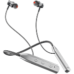 Nu Republic Pulse Metal Bluetooth Headset With Up To 50 hrs Playtime, ENC, Fast Charging, Dual Pairing, Silver 1 Unit