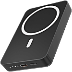 Dubstep Powerblitz X1 10,000 mAh 20W 12W Fast Charging Wired & Wireless Compatible With MagSafe Devices Compact Pocket Size Power Bank With Type C To Type C Cable, Black 1 pc