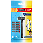 Gillette Guard Manual Shaving Razor Blades - 1 pc (12 Cartridges, 1 Razor)