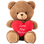 Dimpy Stuff "Love You Sister" Teddy Bear - Brown, 30 cm 1 pc