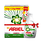 Ariel Matic Front Load Detergent Powder 6 kg (Get 4 + 2 kg Free + Free 500 ml Liquid)