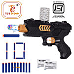 Toy Cloud 2 In 1 Force Blaster Toy Gun With Jelly Shots & 10 Soft Foam Dart Bullets, Safe & Long-Range Gel Blaster Gun Toy Guns For Boys N Kids 1 pc Box
