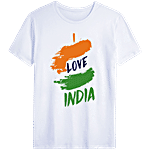 Brodees T-Shirt Round Neck - I Love India Theme Printed 1 pc (Size - M)
