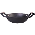 Wonderchef Pre-Seasoned Ferro Light Weight Cast-iron Kadhai - 24 cm 2.3 L