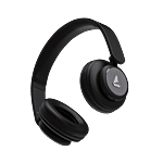 boAt Rockerz 450 Wireless Headphones Upto 15 Hours Playback, 40 MM Drivers, Padded Ear Cushions, Integrated Controls & Dual Modes - Luscious Black 1 pc