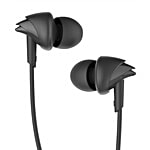 boAt Bassheads 100 Wired Earphones With Mic, Hawk Inspired Design, Integrated Multifunction Control - Black 1 pc