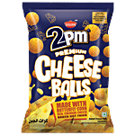 2PM Snacks Premium Cheese Balls With Butterfly Corn & Cheddar Cheese 60 g