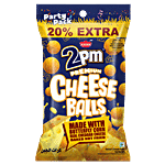 2PM Snacks Premium Cheese Balls With Butterfly Corn & Cheddar Cheese 120 g