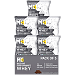 MuscleBlaze Biozyme Performance Whey Protein Powder - Rich Chocolate Flavour 5 x 36 g 