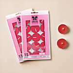 Iris Damask Rose Fragranced Tealights 15 pcs (Pack of 2)