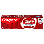 Colgate Visible White Toothpaste, Teeth Whitening Starts In 1 week, Stain Removal 120 g (100 g + 20 g)