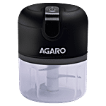 Agaro Elite Rechargeable Black Mini Electric Chopper 250 ml