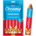 Drools Creamy Seafood Medley Lickable Cat Treat 75 g (5 x 15 g)
