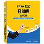 Tata 1mg Elbow Support, Elbow Brace For Relief From Inflammation & Stiffness In The Forearm & Elbow Joint. Large 1 pc