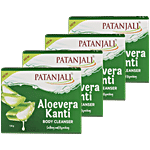 Patanjali AloeVera Kanti Body Cleanser with Natural AloeVera for Skin Care 150 g (Pack of 3)
