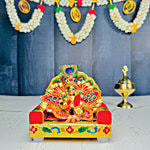 Mangal Bhavan Laddu Gopal Brass Idol Janmashtami - 3 x 4.5 x 4.3 cm 1 pc 