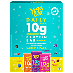 Yoga Bar 10 g Protein Bar Variety Pack Assorted - Gluten-Free, Healthy Snacks, Raw Cold Pressed, Date Unsweetened, Premium Whey 300 g (6 N x 50 g each)