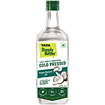 Tata Simply Better Pure & Unrefined Virgin Cold Pressed Coconut Oil 500 ml Bottle