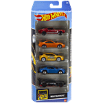 Hot wheels  Vehicles Set - 1:64 Scale, Ages 3+ Years Old, Multicolour 5 pcs