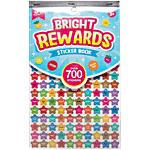 Itsy Bitsy Sticker Book Bright Rewards - Stars & Round Design Over 700 Stickers 1 pc